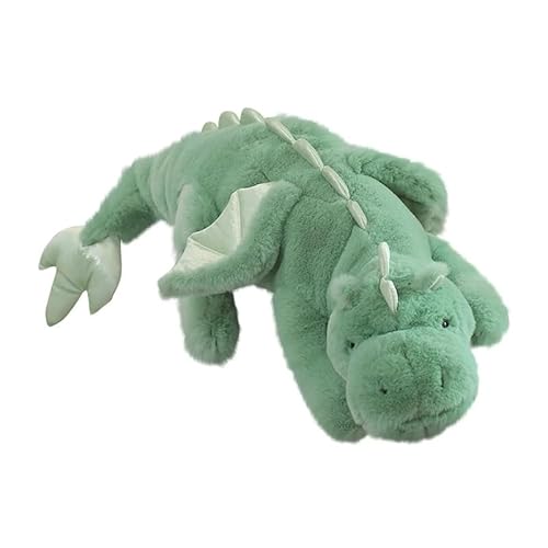 TRgqify-KM Dinosaurierkissen, Stofftier, 33 Zoll, süß, weich, bequem, Kissen for Jungen und Mädchen, Plüschtiere(Green) von TRgqify-KM