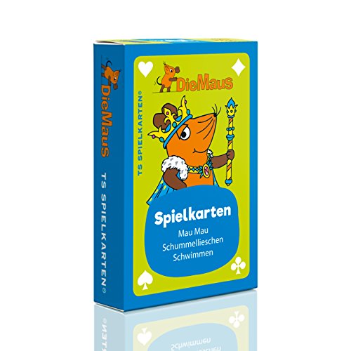 Die Maus Kinderspielkarten - Mau Mau, Schummellieschen UVM. Sendung mit der Maus, DieMaus WDR, Kartenspiel für Kinder von TS Spielkarten