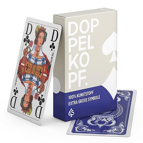 Doppelkopf Senioren Karten aus 100% Kunststoff *Premium* (Plastik +) Spielkarten Französisch, wasserfest von TS Spielkarten