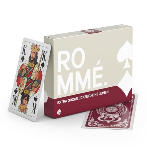 TS Spielkarten | Romme Kartenspiel mit extra großen Eckzeichen – Original LEINEN | französisches Bild Senioren TS Spielkarten | Romme Kartenspiel mit extra großen Eckzeichen – Original LEINEN | französisches Bild Senioren von TS Spielkarten