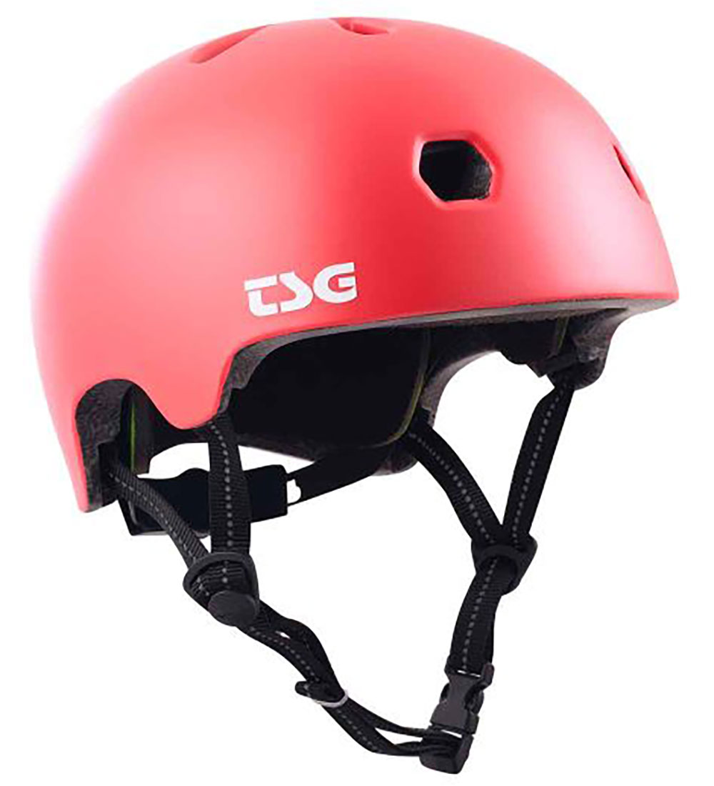 TSG Fahrradhelm - Meta Solid Color - Satin Gentle Red - TSG - 57-59 cm - Fahrradhelme von TSG