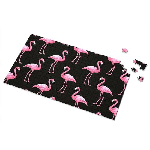 500 Teile Puzzles Flamingo Fantasy: ein tropisches Muster, Bild, Puzzlebrett, 500 Teile Puzzles für Erwachsene (500 Teile) von TSGB