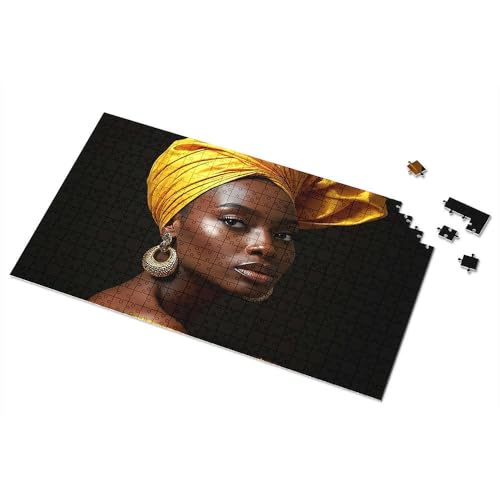 500-teiliges Puzzle, goldene Eleganz: ein Porträt der kulturellen Schönheit, Bilder-Puzzlebrett, 500 Teile Puzzles für Erwachsene (500 Teile) von TSGB