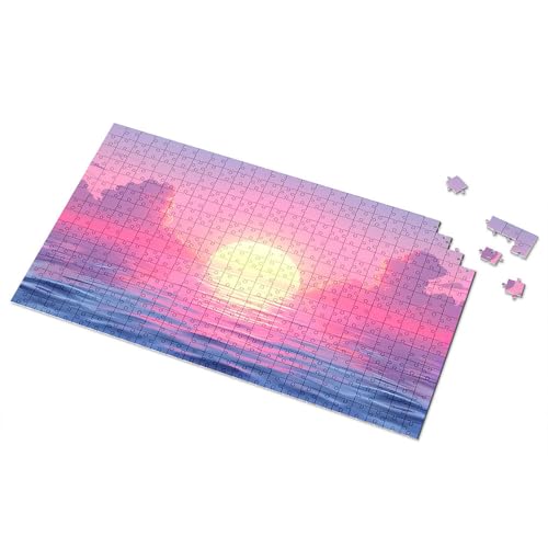 500-teiliges Puzzle für Erwachsene, Sonnenuntergang über dem Ozean, mit Vögeln, fliegende Bilder, Puzzle, 500-teiliges Puzzle für Erwachsene, Puzzle (500 Teile) von TSGB