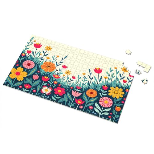 500-teiliges Puzzle für Erwachsene, bunte Gartenblumen, Hintergrundbild, Puzzle, 500-teiliges Puzzle für Erwachsene, Puzzle (300 Teile) von TSGB