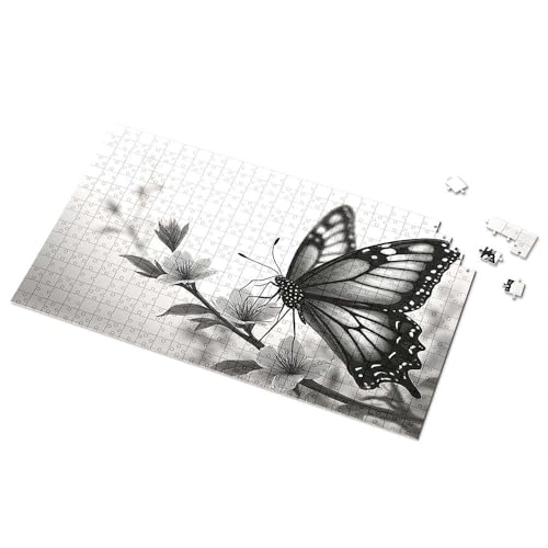 Geschenke für 5-jährige Mädchen, Monarch-Schmetterling auf Blumen, Bild, Puzzle, Punkt-It-Spiel für Kinder (300 Stück) von TSGB