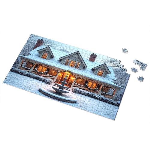 Geschenke für 5-jährige Mädchen, gemütliches Winter-Heimdekorationen, Bilder-Puzzle, Punkt-It-Spiel für Kinder (500 Stück) von TSGB