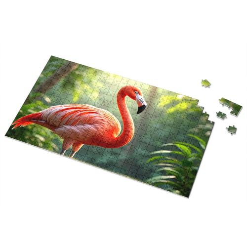 Ostergeschenke für Kleinkinder, Flamingo im tropischen Dschungel, Bilderpuzzle, Kleinkind-Puzzle, Puzzle, 300 Teile, für Erwachsene (1000 Stück) von TSGB