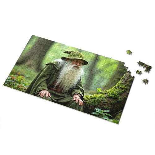 Ostergeschenke für Kleinkinder, Wald-Zauberer im grünen Gewand, Bilderpuzzle, Kleinkind-Puzzle, Puzzle, 300 Teile, für Erwachsene (500 Stück) von TSGB