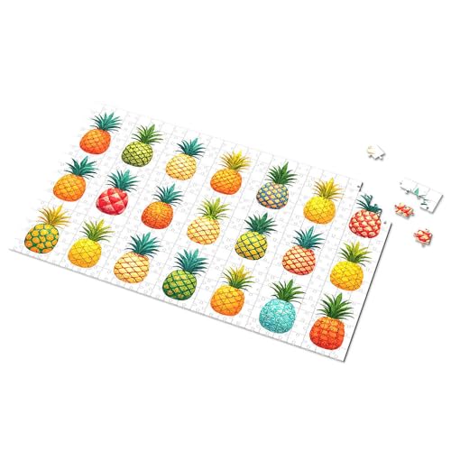 Ostergeschenke für Kleinkinder, buntes Ananas-Muster, Bilderpuzzle, Kleinkind-Puzzle, Puzzle, 300 Teile, für Erwachsene (500 Stück) von TSGB