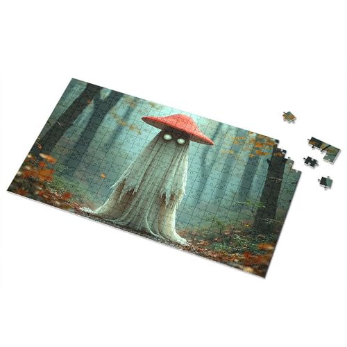 Ostergeschenke für Kleinkinder, geisterhafter Pilz im nebligen Wald, Bilderpuzzle, Kleinkind-Puzzle, Puzzle, 300 Teile, für Erwachsene (300 Stück) von TSGB