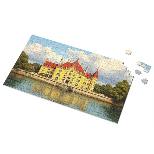 Ostergeschenke für Kleinkinder, großes Schloss am Fluss, Bilderpuzzle, Kleinkind-Puzzle, Puzzle, 300 Teile, für Erwachsene (300 Stück) von TSGB