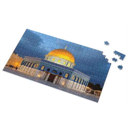 Puzzle 1000 Teile Golden Dome Of The Rock: A Nighttime Marvel Picture Puzzle Puzzles für Kleinkinder 2-4 500 Teile Puzzles (500 Teile) von TSGB