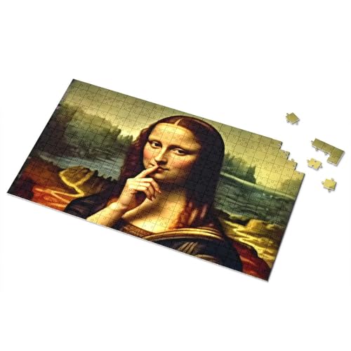 Puzzle 1000 Teile Leonardo Da Vinci's Mona Lisa: A Mysterious Smile Picture Puzzle Puzzles für Kleinkinder 2-4 Mädchen Spielzeug Alter 4-5 (1000 Teile) von TSGB