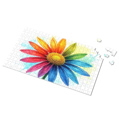 Puzzle für Kinder im Alter von 4–6 Jahren, Regenbogenblume: Eine bunte Blüte, Puzzle, Puzzle, Puzzle, 1000 Teile für Erwachsene (1000 Teile) von TSGB