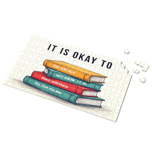 Puzzle mit 500 Teilen, es ist okay to ask for help Picture Puzzle Activity Books für Kinder im Alter von 6–8 Jahren, Spielzeug und Spiele (1000 Teile) von TSGB