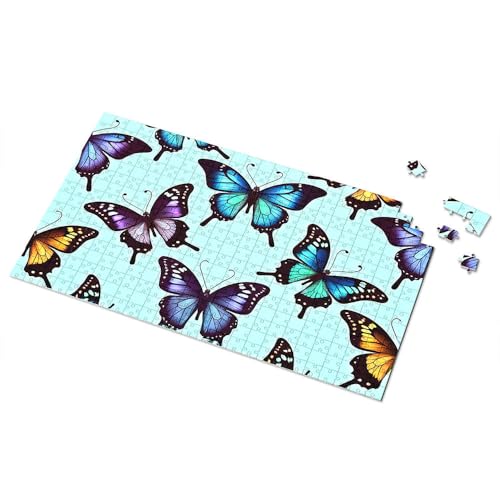 Puzzles für Erwachsene, 1000 Teile, buntes Schmetterlingsmuster, Hintergrund, Bild, Puzzle, Spielzeug für Kinder von 8–13 Jahren, 500 Teile (500 Stück) von TSGB
