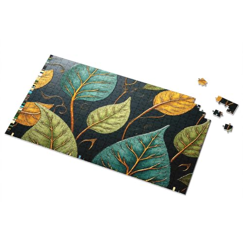 Puzzles für Kinder im Alter von 4–6 Jahren, buntes Blattmuster, Wandkunst, Bild, Puzzle, Puzzle, Puzzle, 1000 Teile für Erwachsene (300 Stück) von TSGB