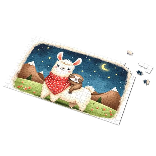 Toys & Games Adorable Friends: Lama und Faultier in der Nacht, Bildpuzzle für Jungen, Spielzeug, 300 Teile (300 Stück) von TSGB