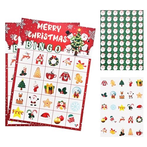 Weihnachten Party Bingo Spiel Familie 24 Spieler Weihnachten Bingo Spiel Xmas Bingo Calling Cards für Schule Klassenzimmer Familie Strumpf Füller Tasche Weihnachten Aktivitäten Party Favour Supplies Weihnachten Party Bingo Spiel Familie 24 Spieler Weihnachten Bingo Spiel Xmas Bingo Calling Cards für Schule Klassenzimmer Familie Strumpf Füller Tasche Weihnachten Aktivitäten Party Favour Supplies von TSLBW