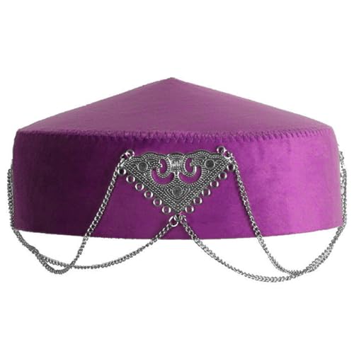 Eleganter kasachischer Tribal-Hut mit feinen Nähten und Quasten, ideal für Feiern und Motto-Partys, Bühnenauftritte Eleganter kasachischer Tribal-Hut mit feinen Nähten und Quasten, ideal für Feiern und Motto-Partys, Bühnenauftritte von TSMORY