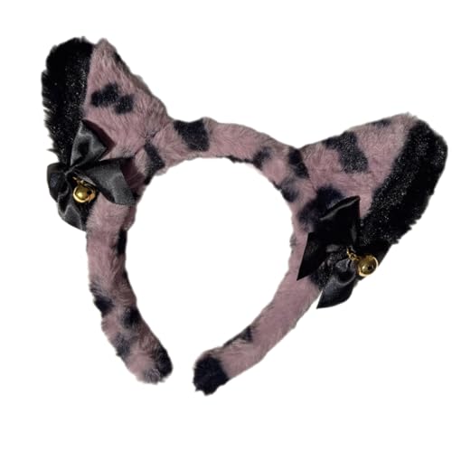 Kreativer Plüsch-Ohr-Haarschmuck mit Glocken, bequemes Plüsch-Stirnband, verleiht jedem Outfit eine verspielte Note von TSMORY