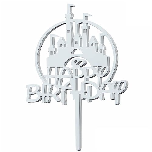 TSMORY 10 Stück Acryl Happy Birthday Cake Toppers Dekorative Ornamente Dekoration Hochzeit Urlaub Dekoration Zubehör von TSMORY