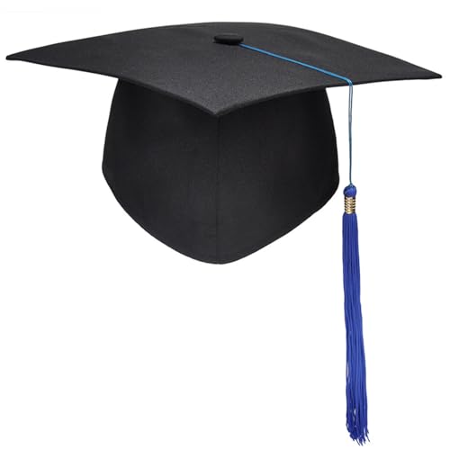 TSMORY 2024 Abschlusshut Bachelor Hut University Graduation Zeremonie Hut mit Fransen Uni High School Graduate Kostüm Hut von TSMORY