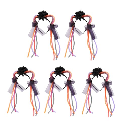 TSMORY 5 x Katzenohren-Haarreifen für Halloween, Festlichkeiten, verstellbare Größe, Stirnbänder, bequemes Haarband, Party-Ornament TSMORY 5 x Katzenohren-Haarreifen für Halloween, Festlichkeiten, verstellbare Größe, Stirnbänder, bequemes Haarband, Party-Ornament von TSMORY
