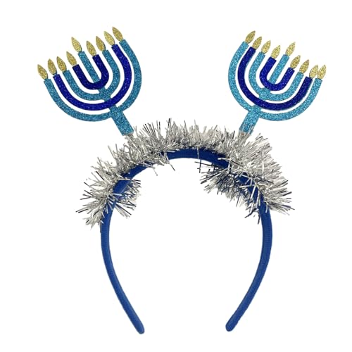 TSMORY Chanukkah-Kopfbedeckung, Ornament, Dekoration, Chanukah-Hariband, Partyzubehör, Dekoration, Foto-Requisiten für TSMORY Chanukkah-Kopfbedeckung, Ornament, Dekoration, Chanukah-Hariband, Partyzubehör, Dekoration, Foto-Requisiten für von TSMORY