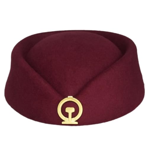 TSMORY Damenhut für Bahn-Stewardess-Etikette für Party, mit Abzeichen, Baskenmütze, Kostüm, Trainman-Hut für Maskeraden, Party-Requisiten TSMORY Damenhut für Bahn-Stewardess-Etikette für Party, mit Abzeichen, Baskenmütze, Kostüm, Trainman-Hut für Maskeraden, Party-Requisiten von TSMORY