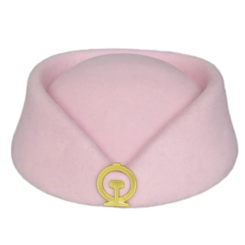 TSMORY Damenhut für Bahn-Stewardess-Etikette für Party, mit Abzeichen, Baskenmütze, Kostüm, Trainman-Hut für Maskeraden, Party-Requisiten TSMORY Damenhut für Bahn-Stewardess-Etikette für Party, mit Abzeichen, Baskenmütze, Kostüm, Trainman-Hut für Maskeraden, Party-Requisiten von TSMORY