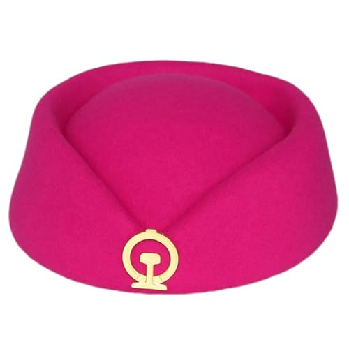 TSMORY Damenhut für Bahn-Stewardess-Etikette für Party, mit Abzeichen, Baskenmütze, Kostüm, Trainman-Hut für Maskeraden, Party-Requisiten TSMORY Damenhut für Bahn-Stewardess-Etikette für Party, mit Abzeichen, Baskenmütze, Kostüm, Trainman-Hut für Maskeraden, Party-Requisiten von TSMORY