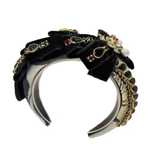 TSMORY Luxuriöses Blingbling Stirnband Auffällige Kopfbedeckung Weihnachten Party Foto Requisiten Frauen Kopfbedeckung Cosplay Zubehör von TSMORY