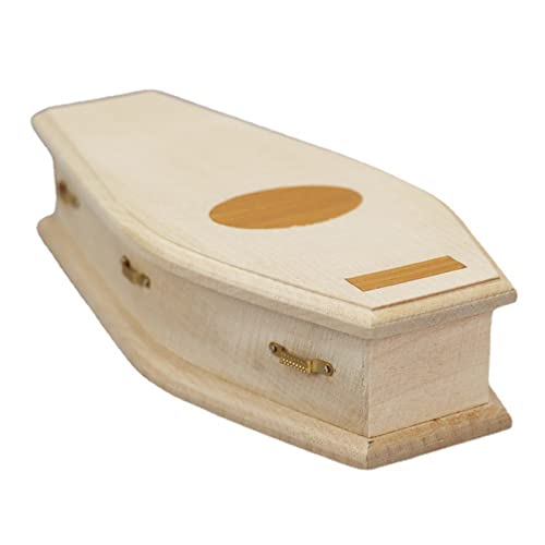 TSMORY Miniatur-Holzmodell Särge Box Holz von TSMORY