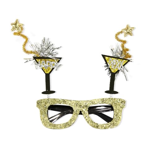TSMORY Mode Kopfbedeckung, Festliche Silvester Party Dekorative Brille Rahmen mit Stern Streifen für Frauen Mode Party Zubehör TSMORY Mode Kopfbedeckung, Festliche Silvester Party Dekorative Brille Rahmen mit Stern Streifen für Frauen Mode Party Zubehör von TSMORY