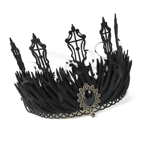 TSMORY Modische Kopfbedeckung, Gothicismus-Rosen-Stirnbänder, Halloween, Cosplay, Haarreifen, Karneval, Stirnbänder für Braut, Hochzeit und Festival TSMORY Modische Kopfbedeckung, Gothicismus-Rosen-Stirnbänder, Halloween, Cosplay, Haarreifen, Karneval, Stirnbänder für Braut, Hochzeit und Festival von TSMORY