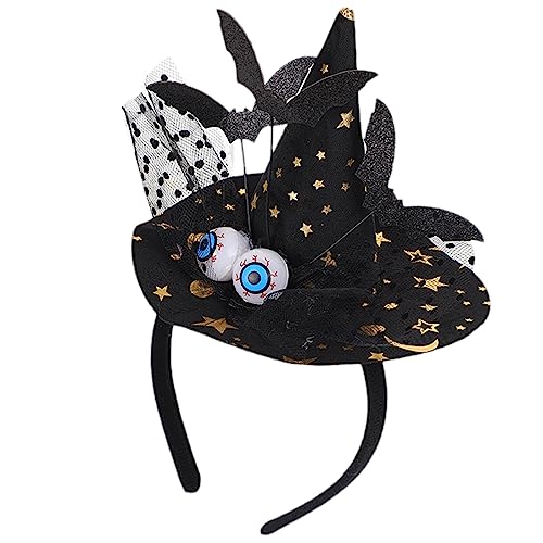 TSMORY Modische Kopfbedeckung, Halloween-Stirnband, tragbar, Hexen-Kopfschmuck, Cosplay-Kostüm, Haarband für Erwachsene, Kinder, Festival, Party, Kopfbedeckung von TSMORY
