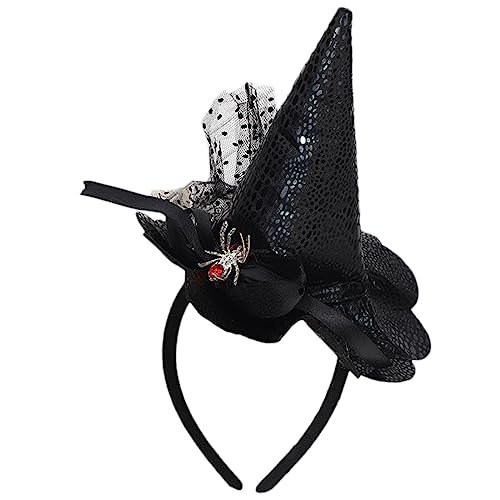 TSMORY Modische Kopfbedeckung, Halloween-Stirnband, tragbar, Hexen-Kopfschmuck, Cosplay-Kostüm, Haarband für Erwachsene, Kinder, Festival, Party, Kopfbedeckung TSMORY Modische Kopfbedeckung, Halloween-Stirnband, tragbar, Hexen-Kopfschmuck, Cosplay-Kostüm, Haarband für Erwachsene, Kinder, Festival, Party, Kopfbedeckung von TSMORY