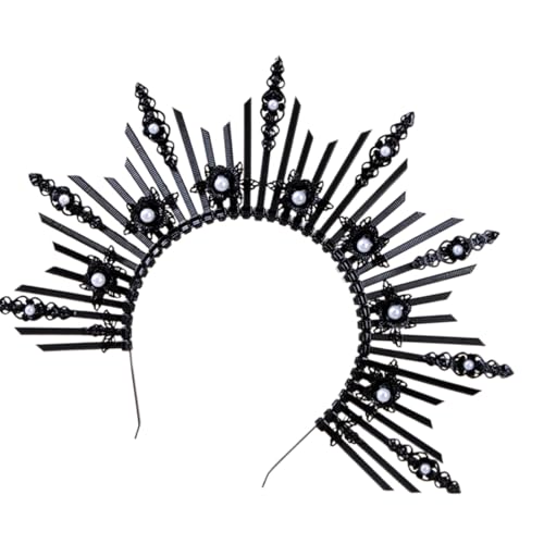 TSMORY Modische Kopfbedeckung, Kostümpartys, Kopfschmuck, Damenmode, Stirnbänder, ausgestellte Harze, Braut-Haarband für Halloween und besondere Anlässe TSMORY Modische Kopfbedeckung, Kostümpartys, Kopfschmuck, Damenmode, Stirnbänder, ausgestellte Harze, Braut-Haarband für Halloween und besondere Anlässe von TSMORY