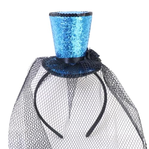 TSMORY Modische Kopfbedeckung, Vintage-Fascinator, Zylinderhut, exquisit für Teeparty, Kinderkostüm, Pillbox, Hut, Kopfbedeckung für Halloween TSMORY Modische Kopfbedeckung, Vintage-Fascinator, Zylinderhut, exquisit für Teeparty, Kinderkostüm, Pillbox, Hut, Kopfbedeckung für Halloween von TSMORY