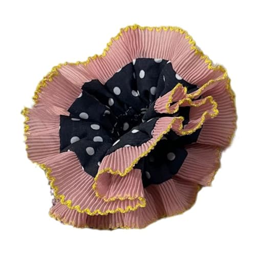 TSMORY Modische Kopfbedeckung, ästhetische Spitzen-Haargummis, doppellagig, elastisch, für Hochzeit, Party, große Brötchen, Haargummi für formelle und legere Anlässe TSMORY Modische Kopfbedeckung, ästhetische Spitzen-Haargummis, doppellagig, elastisch, für Hochzeit, Party, große Brötchen, Haargummi für formelle und legere Anlässe von TSMORY
