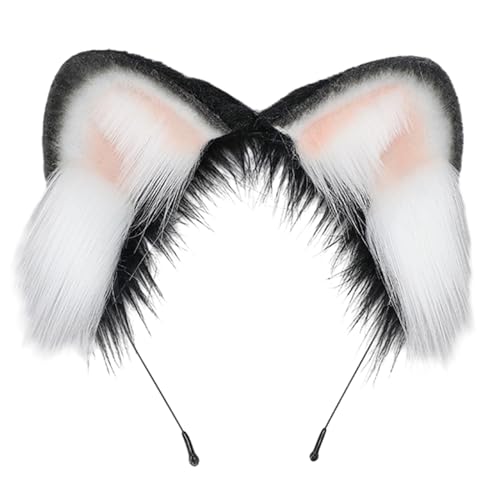TSMORY Ohrform Haarband Musik Festivals Anime Charakter Stirnband Erwachsene Plüsch Kopfschmuck Karneval Cosplay Requisiten Uni von TSMORY