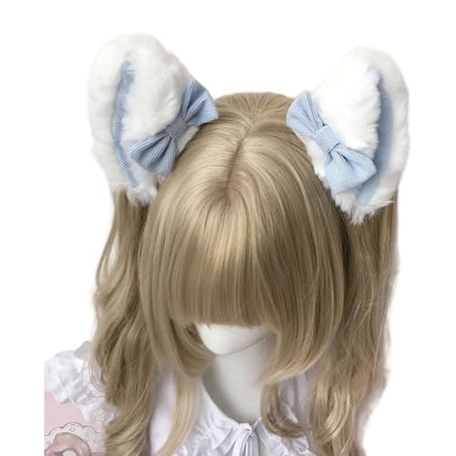 TSMORY Realistische Katzenohr-Haarspange mit pelzigen Ohren, Haarspange für Cosplay und Feiertage, für Musikfestivals, Foto-Requisiten TSMORY Realistische Katzenohr-Haarspange mit pelzigen Ohren, Haarspange für Cosplay und Feiertage, für Musikfestivals, Foto-Requisiten von TSMORY