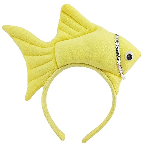 TSMORY Uni Cartoon Stirnband Gefüllte Fischform Haarreifen Plüsch Party Kopfschmuck Haarband Party Cosplay Kostüm Requisiten von TSMORY