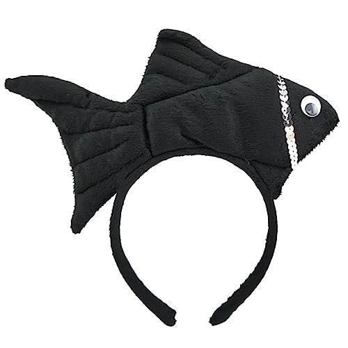 TSMORY Uni Cartoon Stirnband Gefüllte Fischform Haarreifen Plüsch Party Kopfschmuck Haarband Party Cosplay Kostüm Requisiten von TSMORY