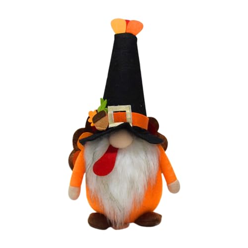 Thanksgiving-Truthahn, gefüllt, stehend, gesichtslos, Plüsch-Spielzeug für Fenster, lustige Zwerge, Dekorationen für Kinder von TSMORY