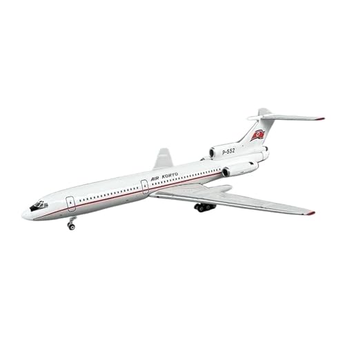 Metallflugzeugmodell 1/400 Skala Tupolev TU-154B P-552 Air Koryo Airlines Diecast Legierung Flugzeug Flugzeug Flugzeug Modell Spielzeug Display Sammlerstück von TSOENMCSW