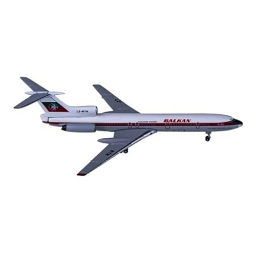 Metallflugzeugmodell 1/400 Skala Tupolev Tu-154 LZ-BTN Balkan Bulgarian Airlines Diecast Legierung Flugzeug Flugzeug Flugzeug Modell Spielzeug Display Sammlerstück von TSOENMCSW