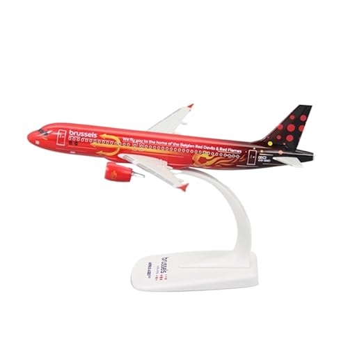 Metallflugzeugmodell 1:200 Skala A320 Trident Brussels Airlines ABS Kunststoff Flugzeug Modell Spielzeug Flugzeug Flugzeug Modell Spielzeug Montage Display Sammlerstück von TSOENMCSW